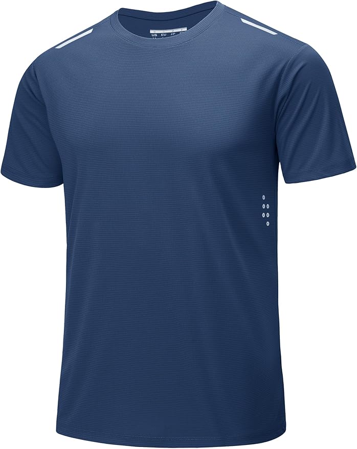 MAGCOMSEN Mens Rash Guard Short Sleeve UPF 50+ Sun UV Quick Dry Shirts Workout Swim Running Athletic T-Shirt