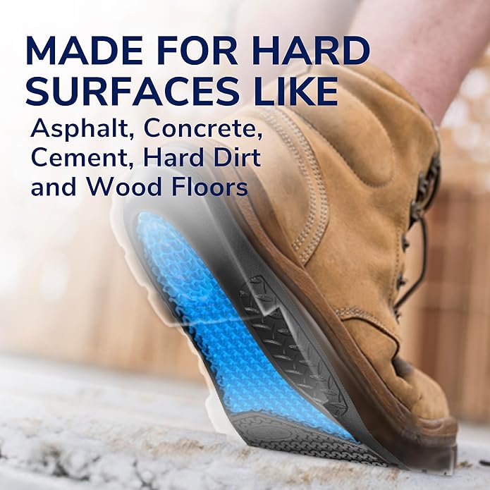 Dr. Scholl's Work All-Day Superior Comfort Insoles with Massaging Gel - Designed for Men & Women with Hard-Working Feet, Eliminates Sore Muscles and Tired Legs, Arch Support Inserts with Odor Control