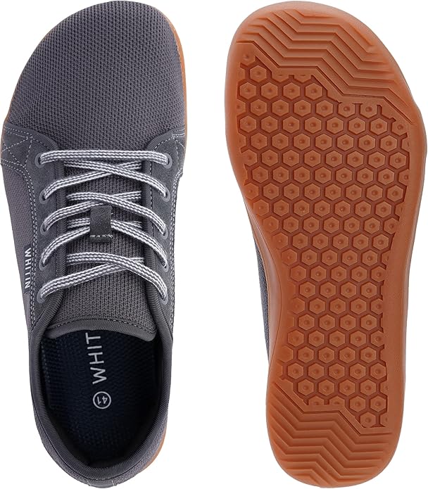WHITIN Men's Wide Minimalist Barefoot Sneakers | Zero Drop Sole | Optimal Relaxation