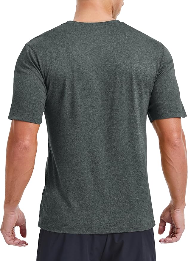 MAGCOMSEN Men's Dry Fit Workout Shirts Short Sleeve Tee Shirts Moisture Wicking Athletic Running Performence Tshirts