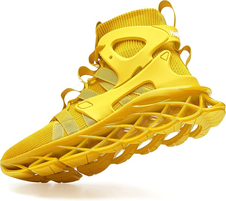 Hello MrLin Men's Running Shoes Non Slip Athletic Tennis Walking Blade Type Sneakers Hip Hop