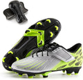 PATPAT Kids Soccer Cleats – Outdoor Firm Ground and Turf Football Training Shoes for Little Big Boys and Girls, Sizes 10-6
