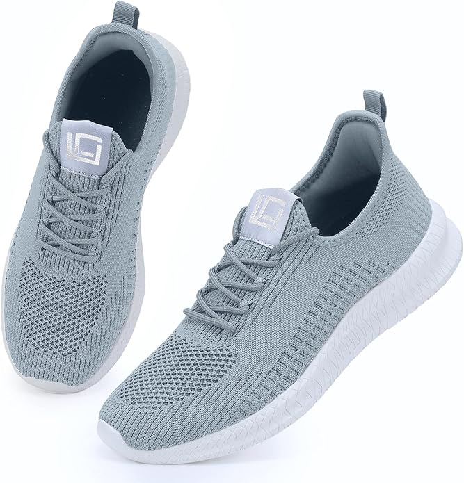LCGJR Men's Running Shoes Ultra Lightweight Breathable Comfortable Walking Shoes Casual Fashion Sneakers Mesh Workout Shoes