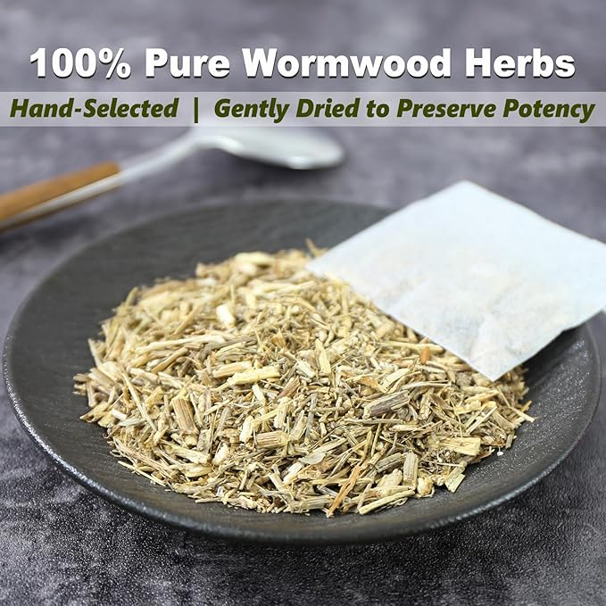 TEARELAE - Wormwood Tea Bags, 30 Count - Premium Natural Wormwood Herb - Non-GMO - Caffeine-free - Support Healthy Digestion