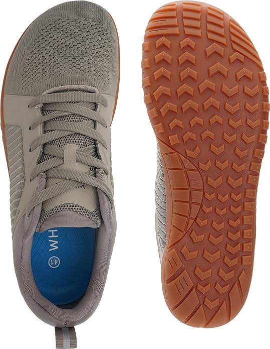 WHITIN Men's Barefoot Trail-Running Shoes | Wide Toe-Box | Zero-Drop Sole | Optimal Traction