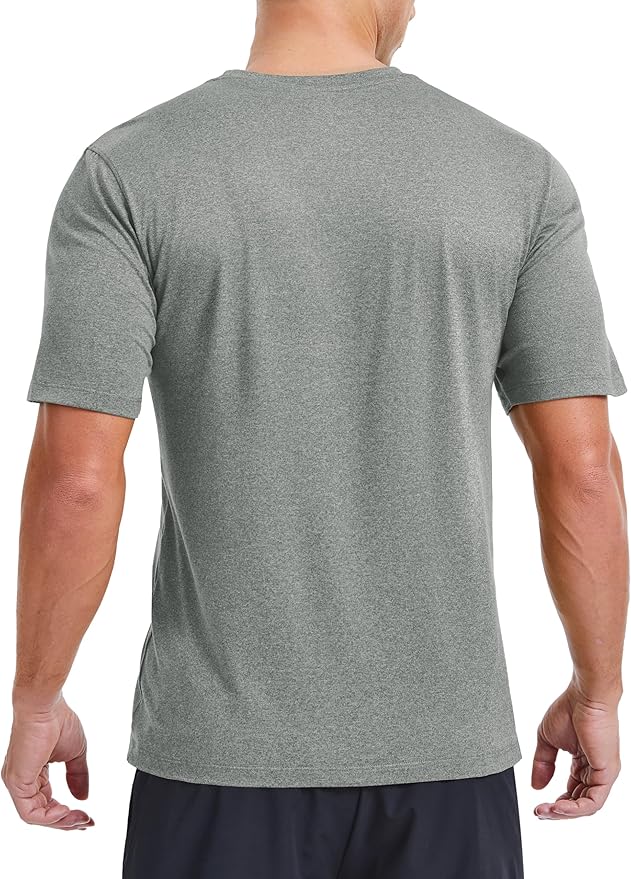 MAGCOMSEN Men's Dry Fit Workout Shirts Short Sleeve Tee Shirts Moisture Wicking Athletic Running Performence Tshirts