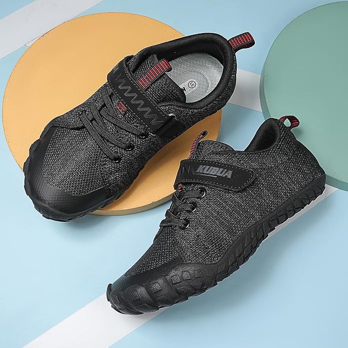 KUBUA Kids Barefoot Shoes Boys Girls Sneakers Naturally Splay Shoes Toddler Little Big Kid