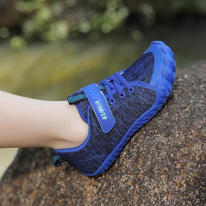 KUBUA Kids Barefoot Shoes Boys Girls Sneakers Naturally Splay Shoes Toddler Little Big Kid