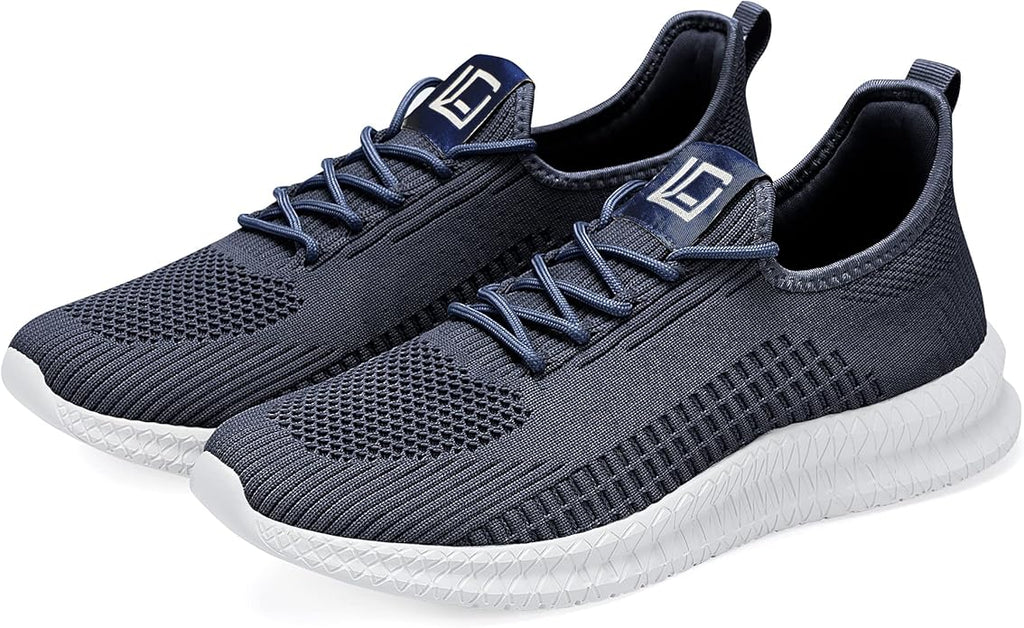LCGJR Men's Running Shoes Ultra Lightweight Breathable Comfortable Walking Shoes Casual Fashion Sneakers Mesh Workout Shoes
