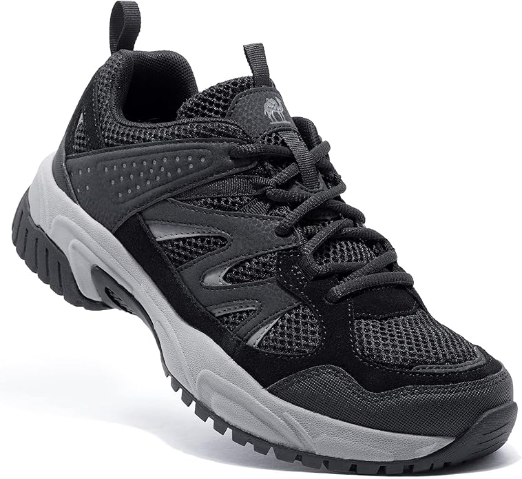 CAMELSPORTS Hiking Shoes Men Lightweight Non-Slip Breathable Sneakers Low Top Walking Shoes for Outdoor Trailing Trekking Walking Climbing