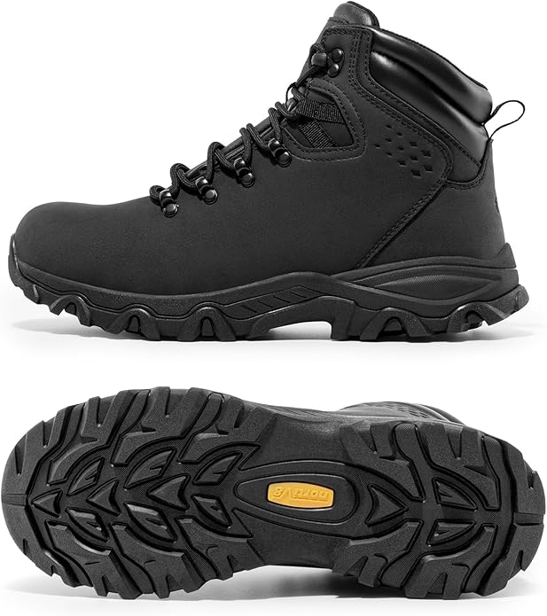 NORTIV 8 Mens Hiking Winter Snow Insulated Waterproof Outdoor Boots