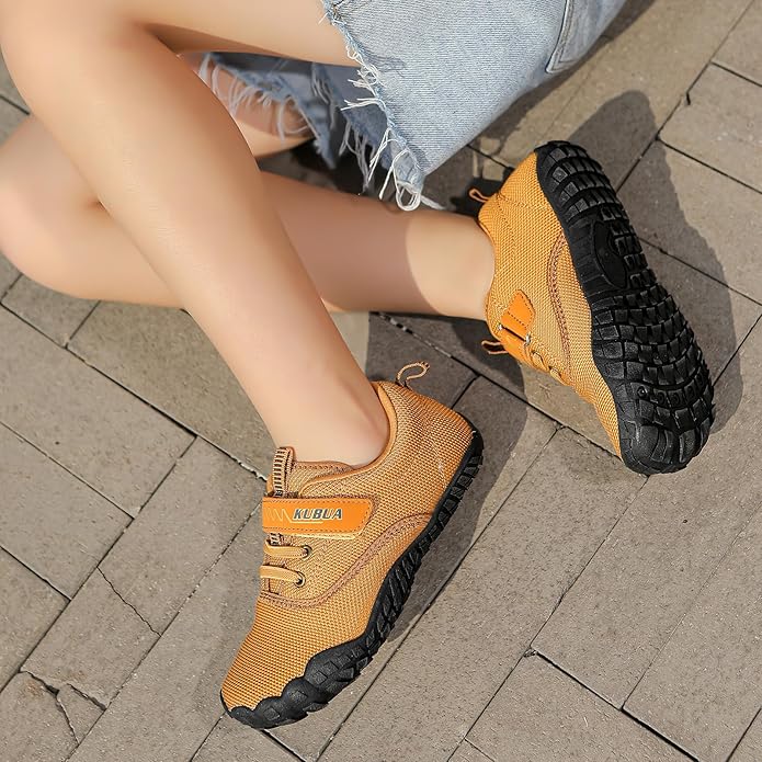 KUBUA Kids Barefoot Shoes Boys Girls Sneakers Naturally Splay Shoes Toddler Little Big Kid