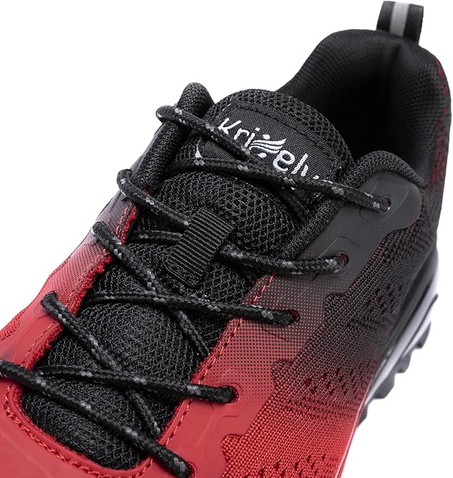 Kricely Men's Trail Running Shoes Fashion Walking Hiking Sneakers for Men Tennis Cross Training Shoe Outdoor Snearker Mens Casual Workout Footwear