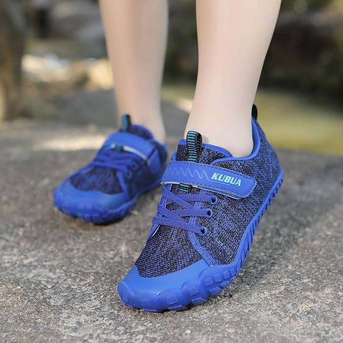 KUBUA Kids Barefoot Shoes Boys Girls Sneakers Naturally Splay Shoes Toddler Little Big Kid