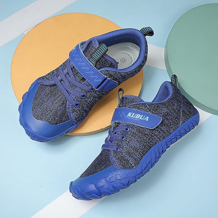 KUBUA Kids Barefoot Shoes Boys Girls Sneakers Naturally Splay Shoes Toddler Little Big Kid