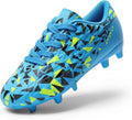 DREAM PAIRS Boys Girls Soccer Cleats Youth Firm Groud Athletic Outdoor Trainning Football Shoes for Little/Big Kid