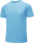 MAGCOMSEN Mens Rash Guard Short Sleeve UPF 50+ Sun UV Quick Dry Shirts Workout Swim Running Athletic T-Shirt