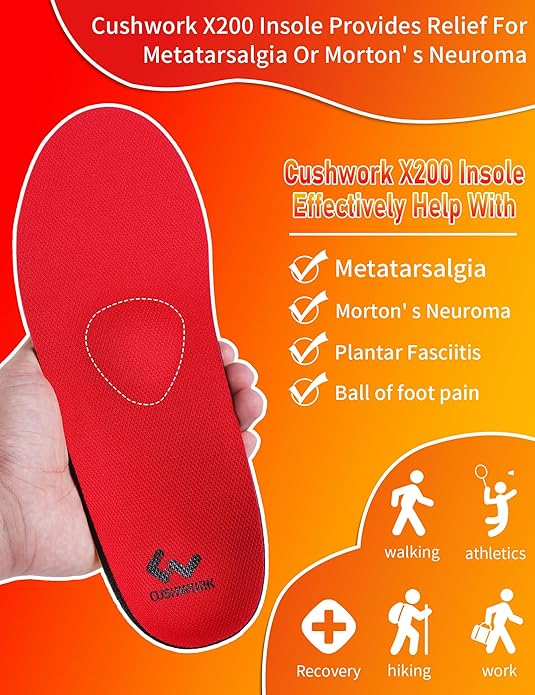 Metatarsalgia Insoles for Ball of Foot Pain,Morton's Neuroma,Arch Supports Insoles,Orthotic Insoles,Men Women Shoe Insert for Metatarsal,Foot Pain Relief