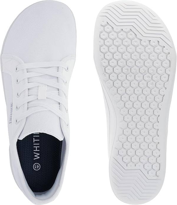 WHITIN Men's Wide Minimalist Barefoot Sneakers | Zero Drop Sole | Optimal Relaxation