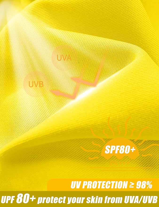 MAGCOMSEN Men's Short Sleeve UPF 50+ Sun Protection Shirts Quick Dry Athletic T-Shirt Hiking Running Swimming Rash Guard