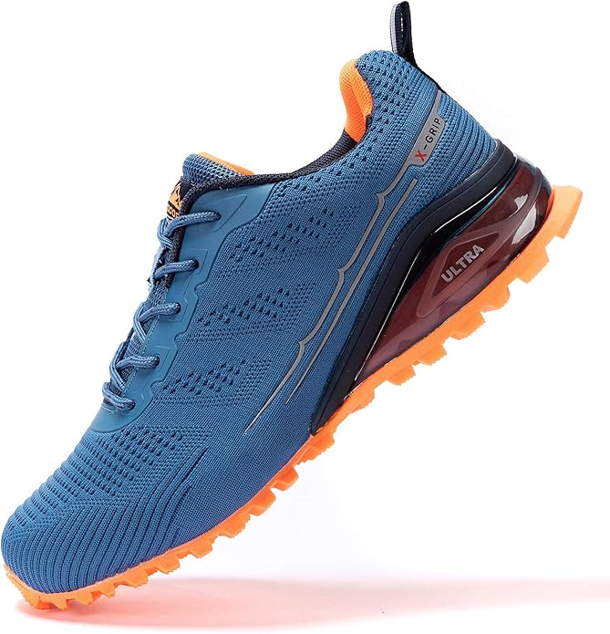 Kricely Men's Trail Running Shoes Fashion Walking Hiking Sneakers for Men Tennis Cross Training Shoe Outdoor Snearker Mens Casual Workout Footwear