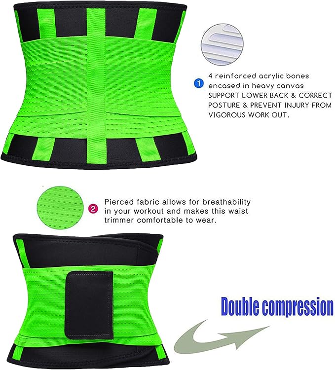VENUZOR Waist Trainer Belt for Women - Waist Cincher Trimmer - Slimming Body Shaper Belt - Sport Girdle Belt (UP Graded)
