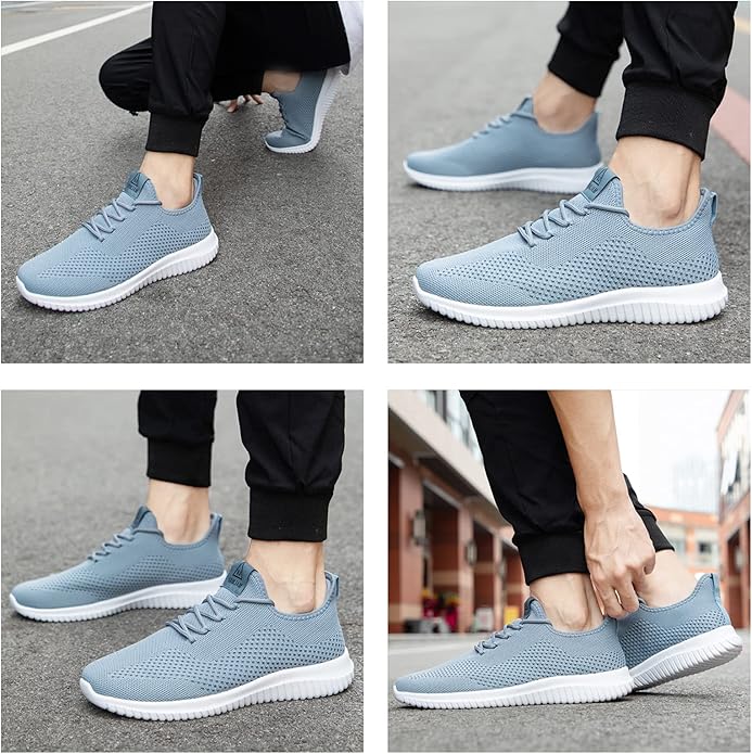 VAMJAM Men's Running Shoes Ultra Lightweight Breathable Walking Shoes Non Slip Athletic Fashion Sneakers Mesh Workout Casual Sports Shoes