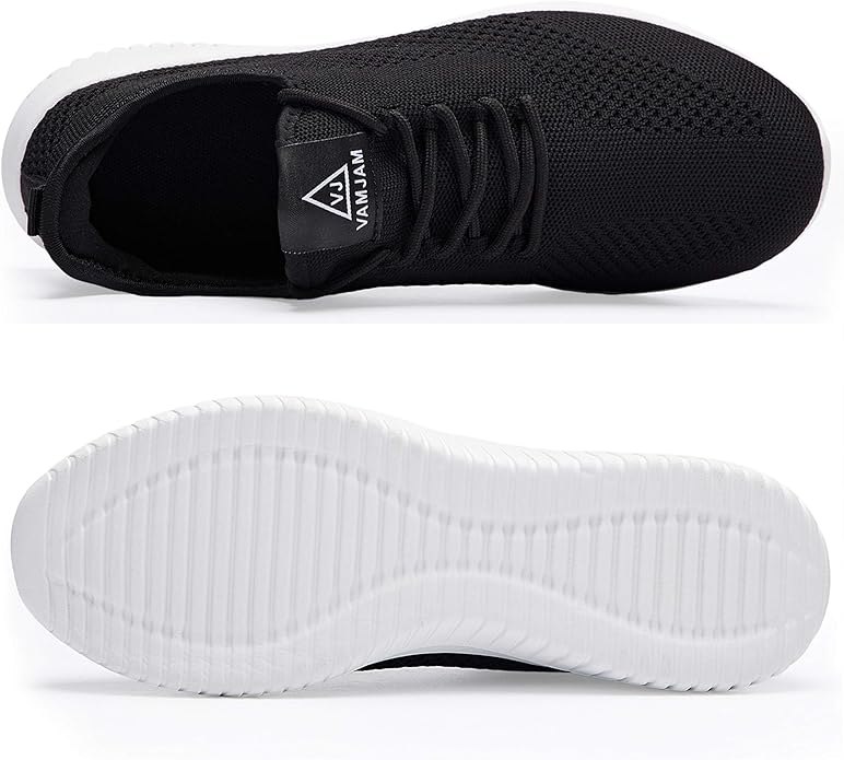VAMJAM Men's Running Shoes Ultra Lightweight Breathable Walking Shoes Non Slip Athletic Fashion Sneakers Mesh Workout Casual Sports Shoes