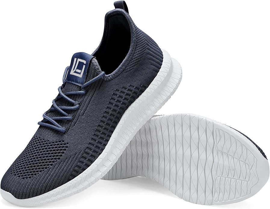 LCGJR Men's Running Shoes Ultra Lightweight Breathable Comfortable Walking Shoes Casual Fashion Sneakers Mesh Workout Shoes