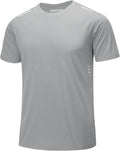 MAGCOMSEN Mens Rash Guard Short Sleeve UPF 50+ Sun UV Quick Dry Shirts Workout Swim Running Athletic T-Shirt