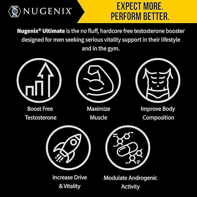 Nugenix Ultimate Free Testosterone Booster - 240 Count