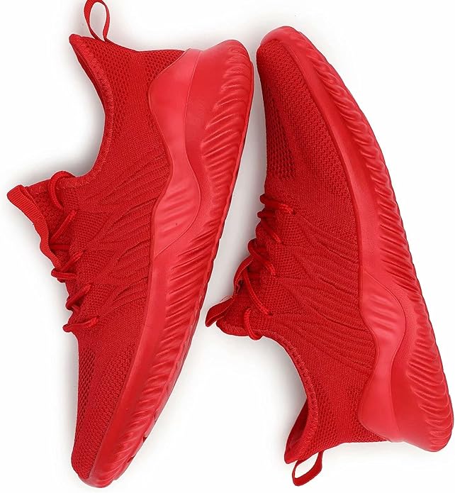 Mens Slip On Running Shoes Athletic Walking Trainers Lightweight Breathable Mesh Tennis Sneakers