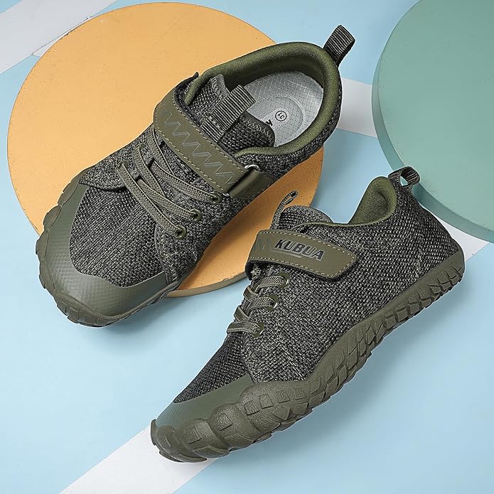 KUBUA Kids Barefoot Shoes Boys Girls Sneakers Naturally Splay Shoes Toddler Little Big Kid