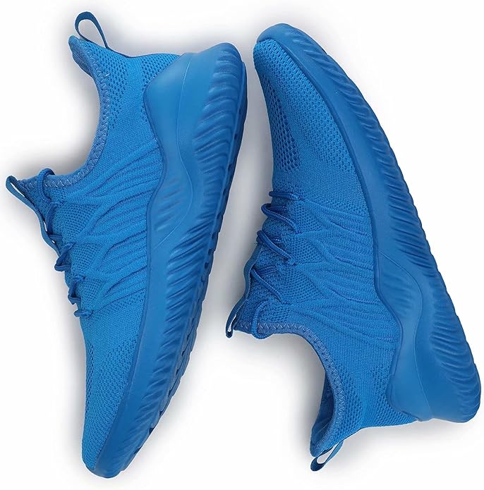 Mens Slip On Running Shoes Athletic Walking Trainers Lightweight Breathable Mesh Tennis Sneakers