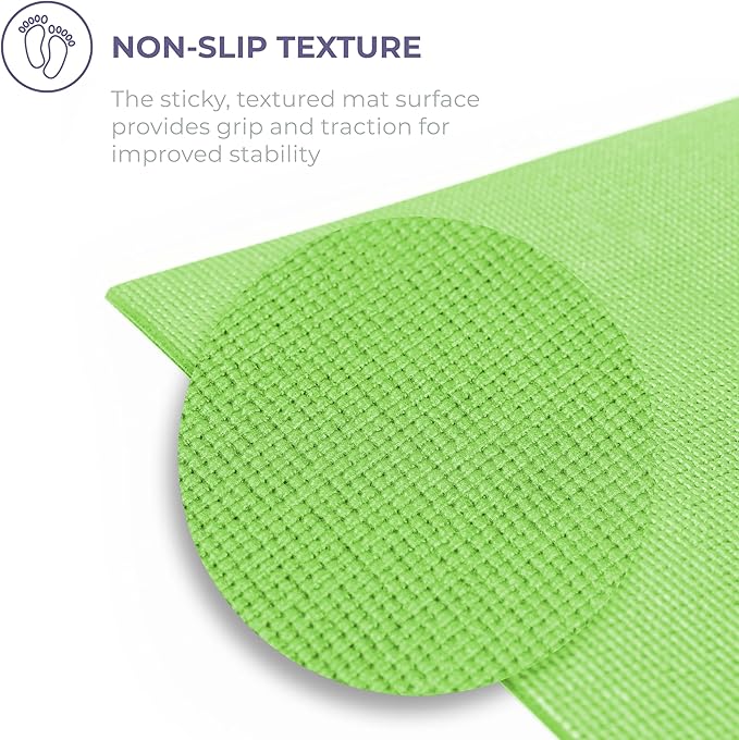 Sunshine Yoga Voyage Yoga Mat, 10 Pack, 72" x 24" Professional Studio and Gym Bulk Yoga Mats, 5mm Thick, Durable, Anti-Tear, Non Slip Fitness and Exercise Mats