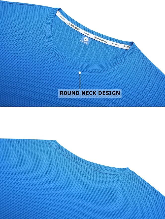 Moisture Wicking Quick Dry Soft Pickleball Workout Hiking Camping Running Shirts for Men Outdoor Sports