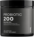 Toniiq 200 Billion CFU Probiotic Supplement 30 Verified Third-Party Tested Strains - Fully Shelf-Stable Probiotics Formula with Prebiotic Blend - Extended Release Capsules