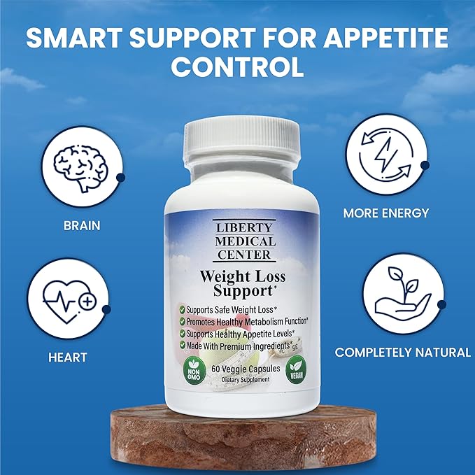 Doctor Recommended Healthy Weight Loss Supplement | Appetite Suppressant for Weight Loss | Fat Burner for Women and Men | Vegan, Non-GMO, Gluten Free | Metabolism Booster | 60 Count (30-Day Supply)