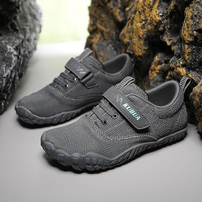 KUBUA Kids Barefoot Shoes Boys Girls Sneakers Naturally Splay Shoes Toddler Little Big Kid