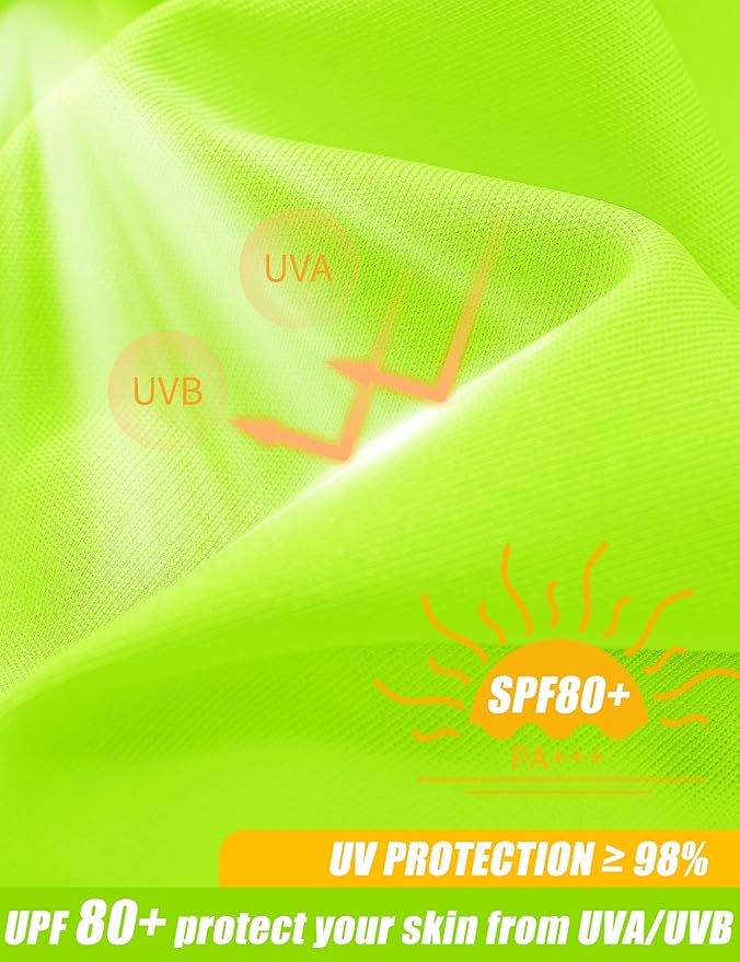MAGCOMSEN Men's Short Sleeve UPF 50+ Sun Protection Shirts Quick Dry Athletic T-Shirt Hiking Running Swimming Rash Guard