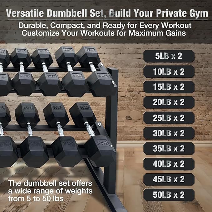 550 lbs 1200lbs 2100 lbs Dumbbells Weight Set, Hex Dumbbell Sets, Gyms Weights Dumbbells Sets, Weight Set for Home Gym, Strength Training, Fitness Center Equipment
