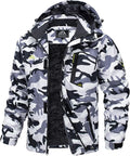 MAGCOMSEN Men's Winter Coats Water Resistant Ski Snow Jacket Warm Fleece Jacket Parka Raincoats With Multi-Pockets