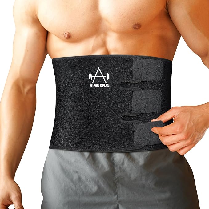 Waist Trimmer Belt Men Sweat Band Stomach Wrap, Waist Trainer for Women Workout