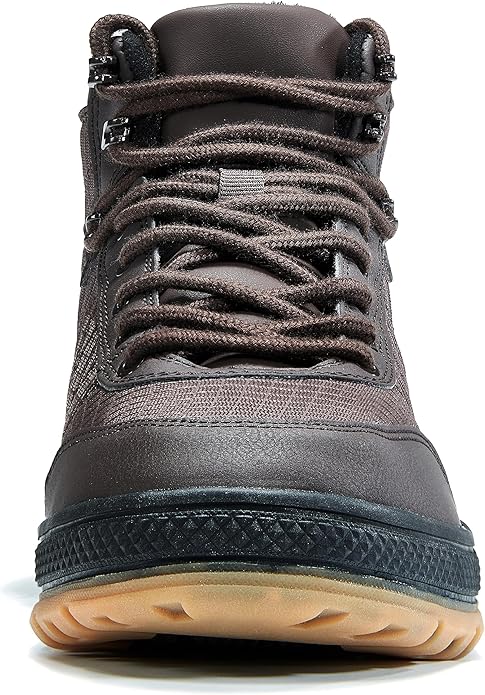 Wondamo Men's Snow Boots Lightweight Waterproof Winter Boots Fur Lined Anti-slip Cold Weather Shoes