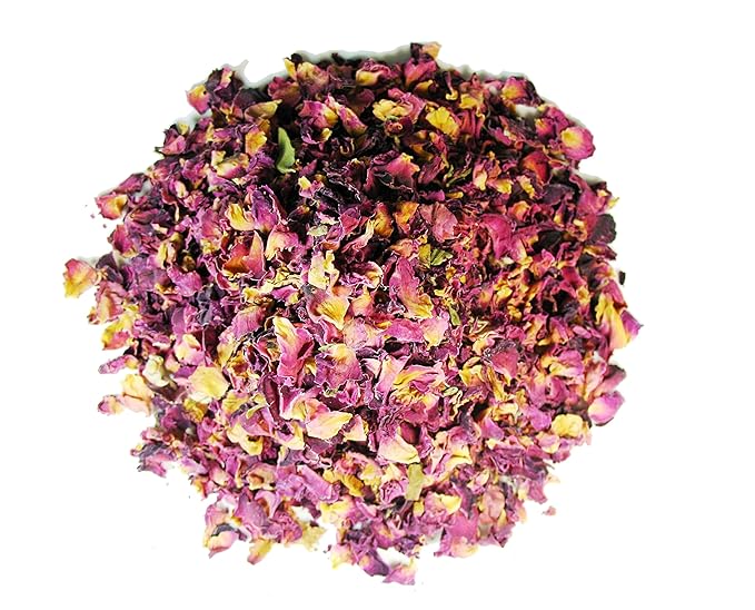 Greenhilltea Premium bulk tea ,Rose Buds and Petals Tea caffeine free herbal tea – 8 Oz Bag