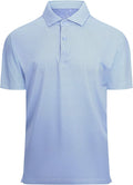 Alex Vando Mens Golf Shirt Moisture Wicking Classic Print Golf Shirts for Men