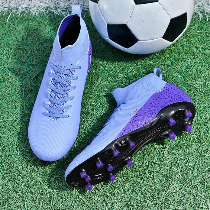 Soccer Cleats for Mens Womens Indoor Soccer Shoes Unisex Baseball Turf Shoes Youth Rugby Shoes Adult AG FG TF Football Boots Wide Training Sneaker