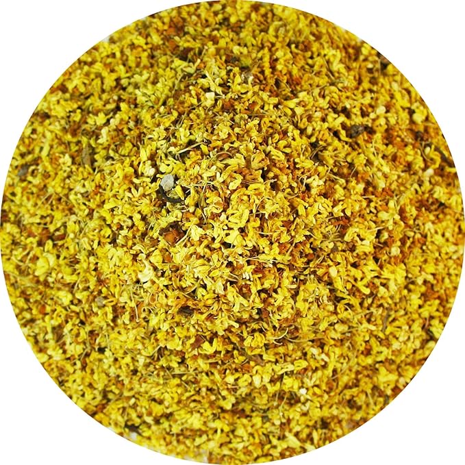 Green Hill Tea Osmanthus Flower Dried – Premium– Fragrant Osmanthus Dried Flowers -Loose Leaf Osmanthus Tea – 100% Pure, Natural, Non-GMO – Great for Brewing, Baking & Infusions 4 OZ