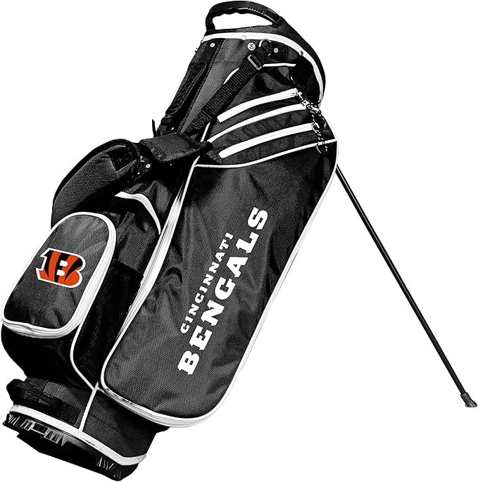Team Golf NFL Team Golf NFL Birdie Stand Golf Bag, Lightweight, 14-Way Club Divider, Spring Action Stand, Insulated Cooler Pocket, Velcro Glove and Umbrella Holder & Padded Handles