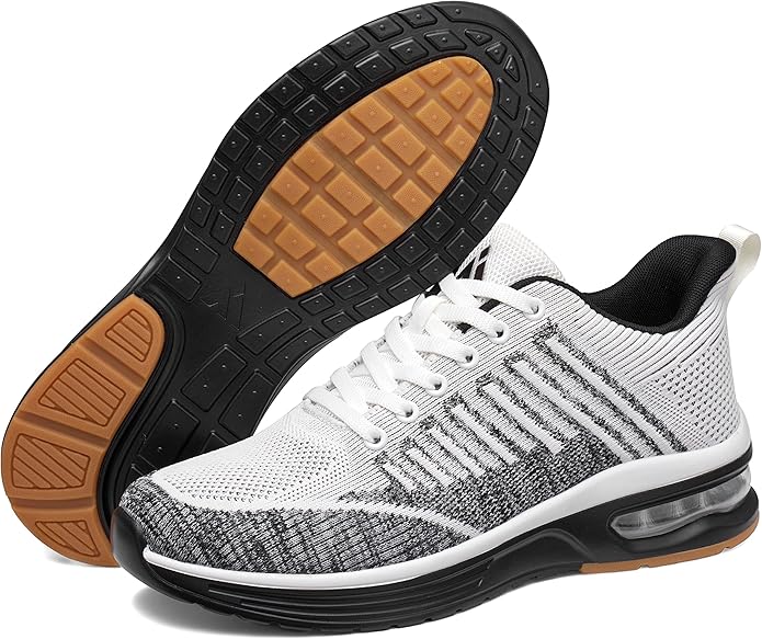 Mishansha Running Shoes for Men Sneakers Air Cushion Walking Shoes Comfortable Tennis Shoes Breathable Trail Running Shoes US Men 7.5-15